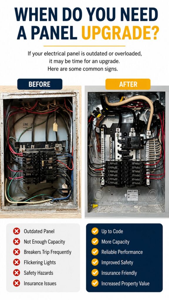 100 A electrical panel upgrade
