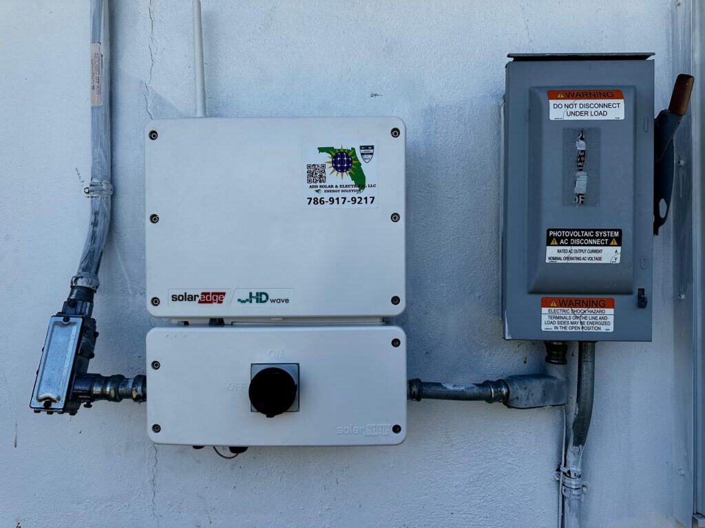 SolarEdge inverter taken over and repaired by Add Solar & Electrical after the original installer closed